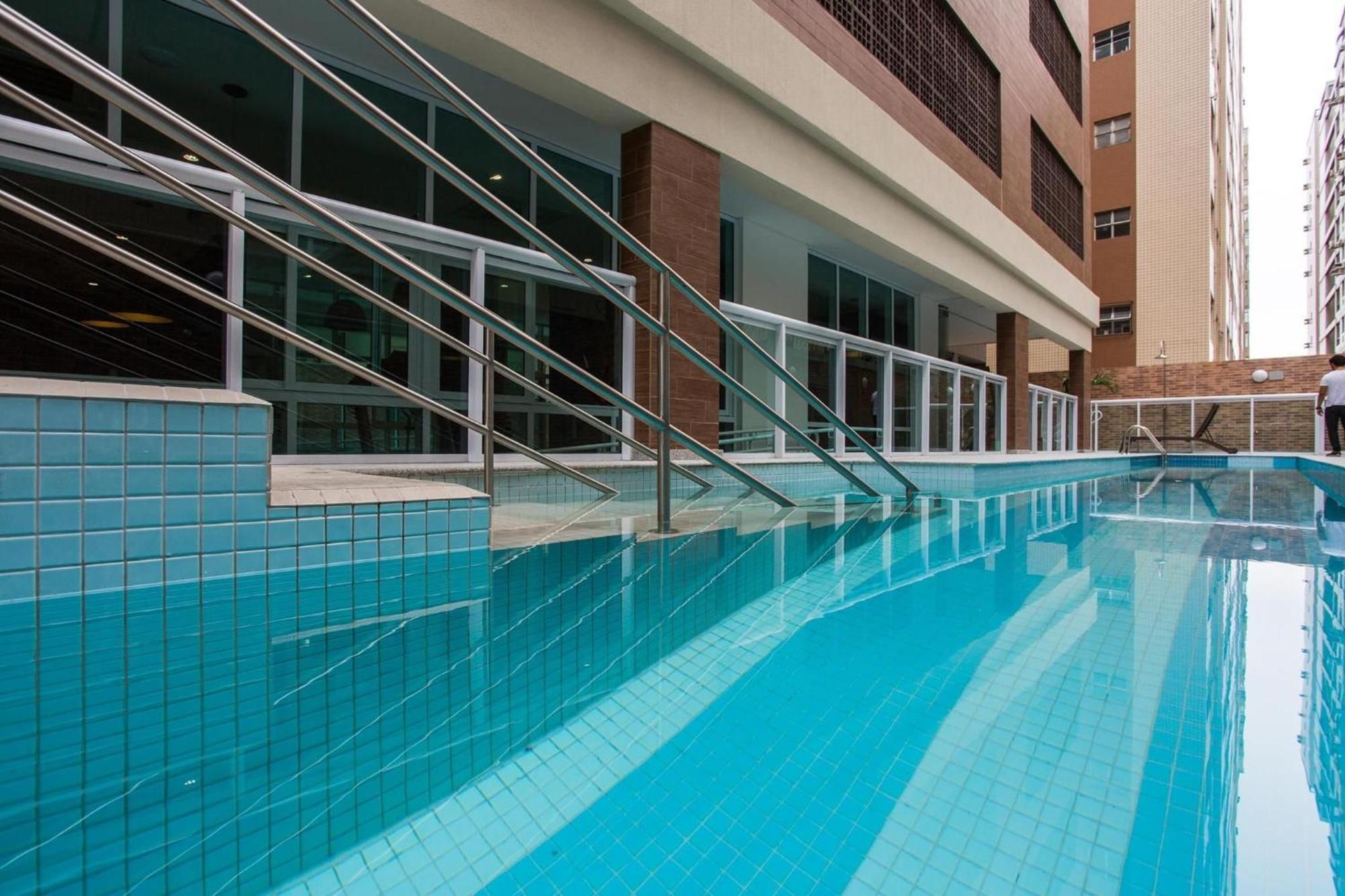 Ferienwohnung Residencial Estanconfor Com Vista Mar 2 Ac E Garagem Santos  Exterior foto