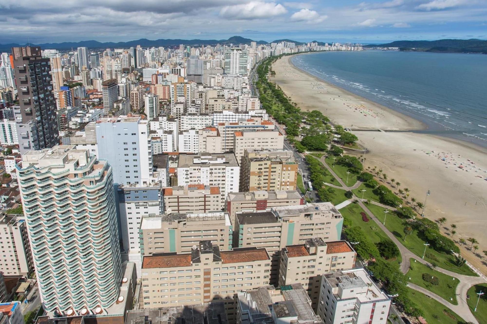 Ferienwohnung Residencial Estanconfor Com Vista Mar 2 Ac E Garagem Santos  Exterior foto
