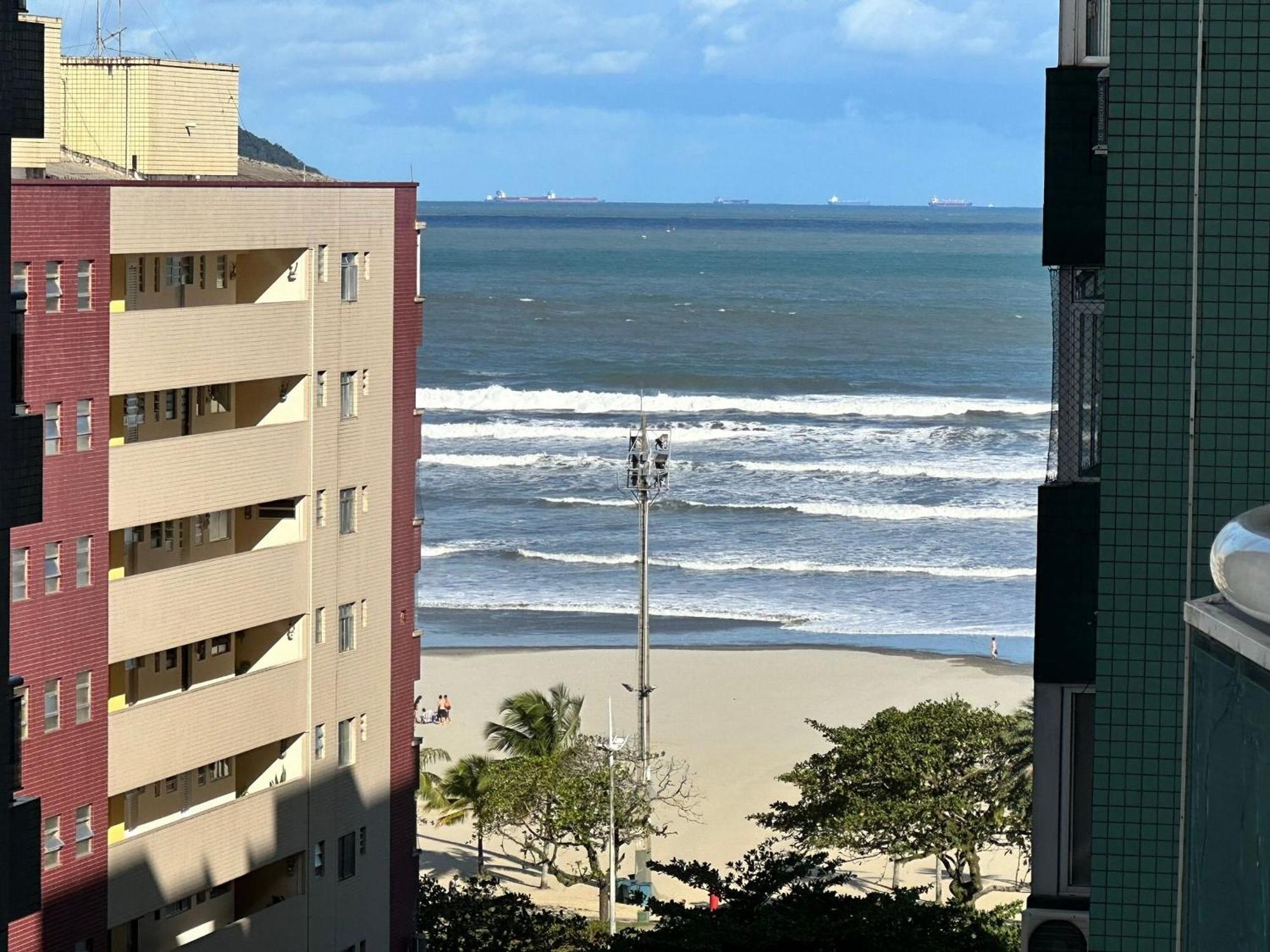 Ferienwohnung Residencial Estanconfor Com Vista Mar 2 Ac E Garagem Santos  Exterior foto